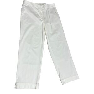 J.Jill white Cotton Genuine Fit at Waist Pants Size 6